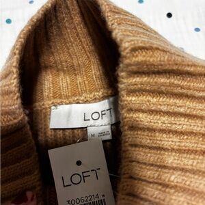 LOFT Cable Knit Turtleneck Sweater